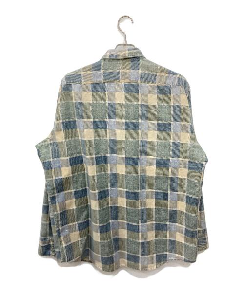 Sears（シアーズ）Sears (シアーズ) PERMA-PREST ネルシャツ グリーン サイズ:38の古着・服飾アイテム