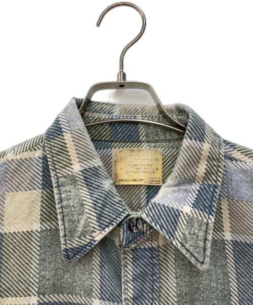 Sears（シアーズ）Sears (シアーズ) PERMA-PREST ネルシャツ グリーン サイズ:38の古着・服飾アイテム