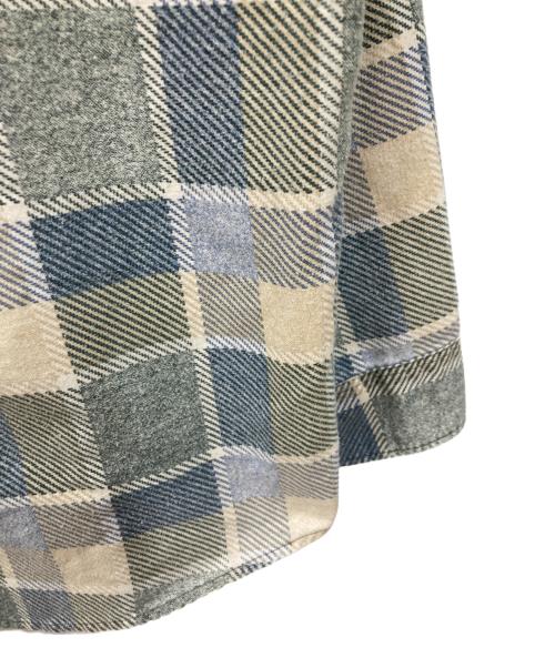 Sears（シアーズ）Sears (シアーズ) PERMA-PREST ネルシャツ グリーン サイズ:38の古着・服飾アイテム
