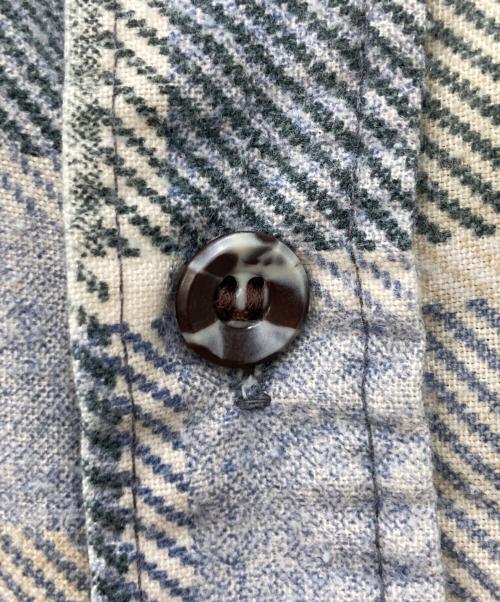 Sears（シアーズ）Sears (シアーズ) PERMA-PREST ネルシャツ グリーン サイズ:38の古着・服飾アイテム