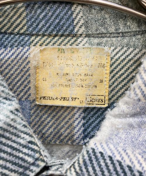 Sears（シアーズ）Sears (シアーズ) PERMA-PREST ネルシャツ グリーン サイズ:38の古着・服飾アイテム
