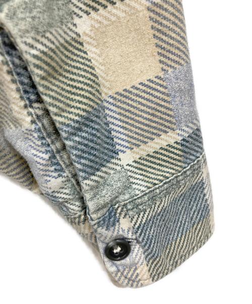 Sears（シアーズ）Sears (シアーズ) PERMA-PREST ネルシャツ グリーン サイズ:38の古着・服飾アイテム