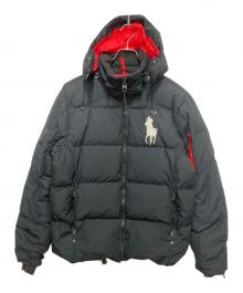 POLO RALPH LAUREN（ポロ・ラルフローレン）の古着「ビッグポニー刺繍ダウンジャケト」｜ブラック