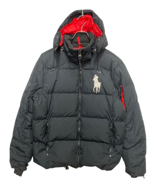 POLO RALPH LAUREN（ポロ・ラルフローレン）POLO RALPH LAUREN (ポロ・ラルフローレン) ビッグポニー刺繍ダウンジャケト ブラック サイズ:Mの古着・服飾アイテム