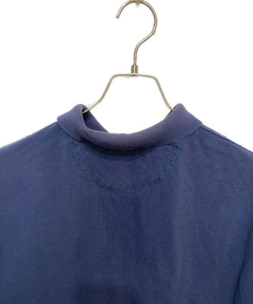 POLO RALPH LAUREN（ポロ・ラルフローレン）POLO RALPH LAUREN (ポロ・ラルフローレン) メタルボタンレザービックポニーポロシャツ ネイビー サイズ:Mの古着・服飾アイテム