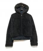 BURBERRY BLUE LABELバーバリー ブルー レーベル）の古着「スウェット×ボアリバーシブルパーカー」｜ブラック