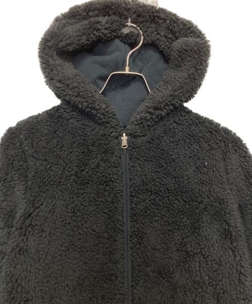 BURBERRY BLUE LABEL（バーバリー ブルー レーベル）BURBERRY BLUE LABEL (バーバリー ブルー レーベル) スウェット×ボアリバーシブルパーカー ブラック サイズ:38の古着・服飾アイテム