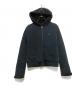 中古・古着 BURBERRY BLUE LABEL (バーバリー ブルー レーベル) スウェット×ボアリバーシブルパーカー ブラック サイズ:38：6000円