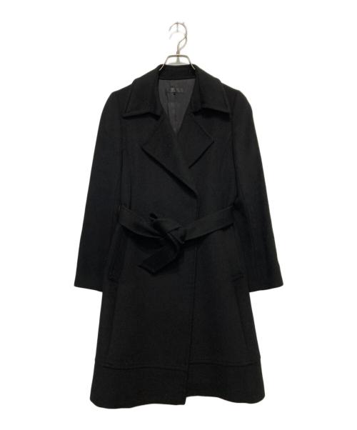 LISSEO（リセオ）LISSEO (リセオ) カシミヤコート ブラック サイズ:38の古着・服飾アイテム
