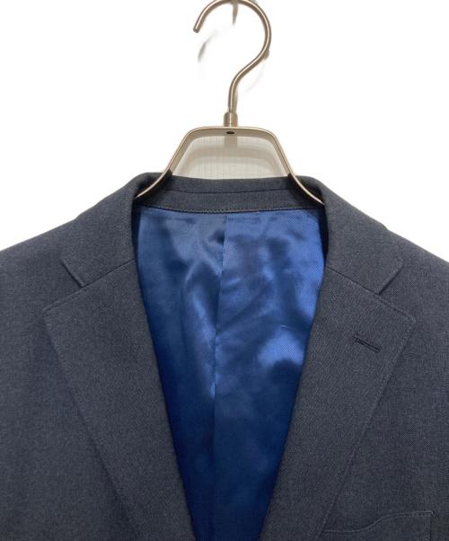 TAKEO KIKUCHI（タケオキクチ）TAKEO KIKUCHI (タケオキクチ) メランジ シャークスキン ストレッチジャケット ネイビー サイズ:SIZE 1の古着・服飾アイテム