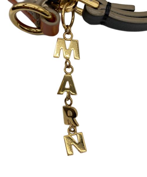 MARNI（マルニ）MARNI (マルニ) バイカラーストラップクラッチショルダー オレンジ×ベージュの古着・服飾アイテム