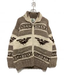CANADIAN SWEATER（カナディアンセーター）の古着「ジップカーディガン」｜ベージュ
