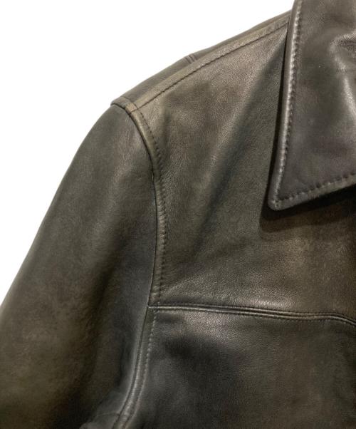 AVIREX（アヴィレックス）AVIREX (アヴィレックス) トラッカーレザージャケット ブラック サイズ:Lの古着・服飾アイテム