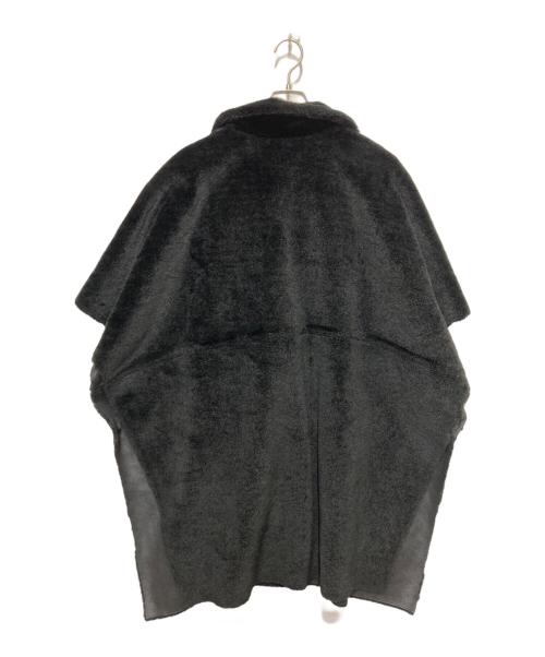 Ameri（アメリ）AMERI (アメリ) REVERSIBLE BOA PONCHO COAT　リバーシブル ボア ポンチョ コート ブラック サイズ:FREEの古着・服飾アイテム