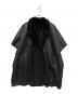 AMERI（アメリ）の古着「REVERSIBLE BOA PONCHO COAT　リバーシブル ボア ポンチョ コート」｜ブラック
