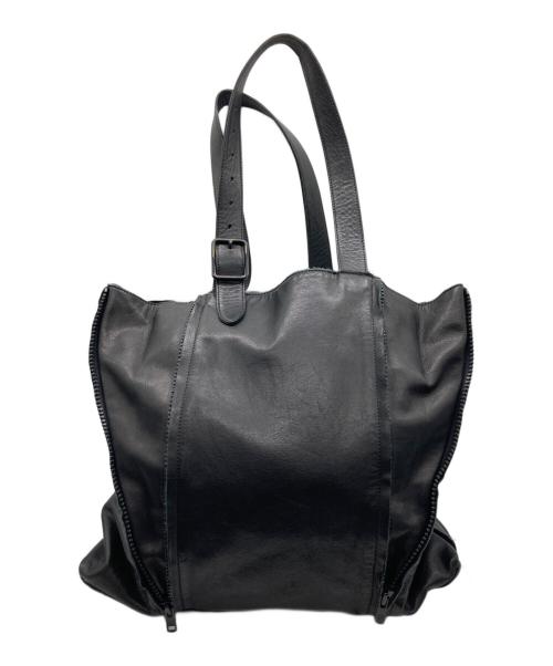 Yohji Yamamoto pour homme（ヨウジヤマモト プールオム）Yohji Yamamoto pour homme (ヨウジヤマモト プールオム) ジップテデティールハラコトートバッグの古着・服飾アイテム