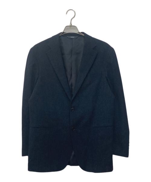 NEWYORKER（ニューヨーカー）NEWYORKER (ニューヨーカー) ウールテーラードジャケット ネイビー サイズ:LLの古着・服飾アイテム