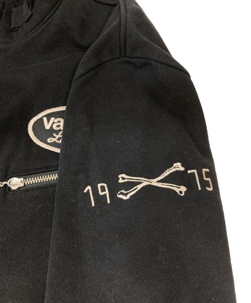 VANSON（バンソン）VANSON (バンソン) ジップアップライダーススウェット ブラック サイズ:XLの古着・服飾アイテム