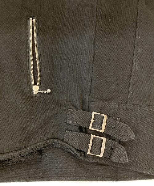 VANSON（バンソン）VANSON (バンソン) ジップアップライダーススウェット ブラック サイズ:XLの古着・服飾アイテム