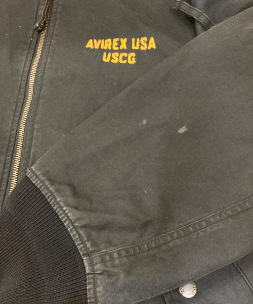 AVIREX（アヴィレックス）AVIREX (アヴィレックス) COTTON LIGHT MA-1ジャケット ブラック サイズ:XLの古着・服飾アイテム