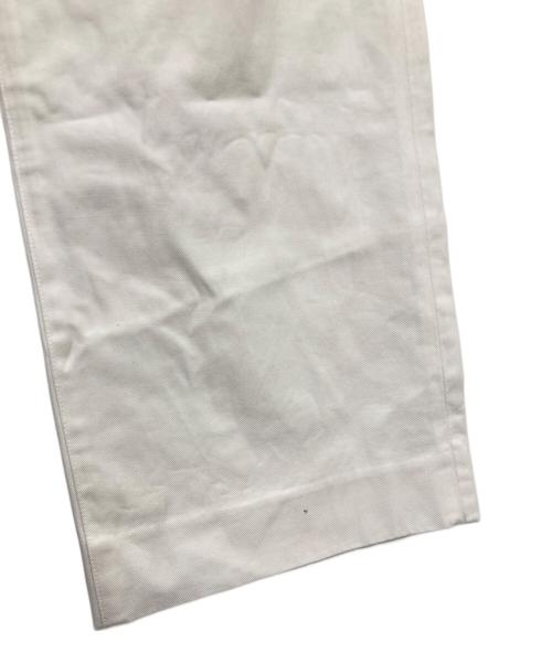 AURALEE（オーラリー）AURALEE (オーラリー) HARD TWIST FINX HEAVY CHINO SLACKS ホワイト サイズ:5の古着・服飾アイテム