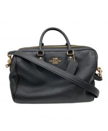 COACH（コーチ）の古着「ローアン ラージ サッチェル バッグ」｜ブラック