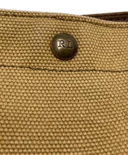 RALPH LAUREN（ラルフローレン）RALPH LAUREN (ラルフローレン) ポニー刺繍キャンバストートバッグ ブラウン サイズ:不明の古着・服飾アイテム