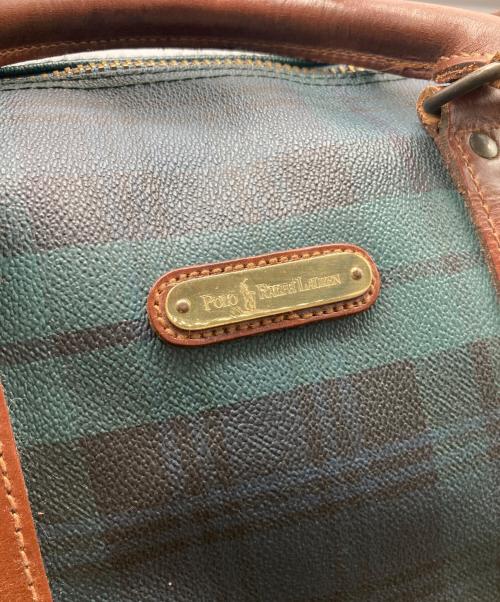 POLO RALPH LAUREN（ポロ・ラルフローレン）POLO RALPH LAUREN (ポロ・ラルフローレン) ボストンバッグ グリーンの古着・服飾アイテム