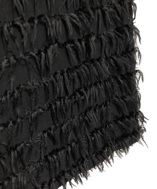 Gypsohila（ジプソフィア）Gypsohila (ジプソフィア) Feather Skirt ブラック サイズ:36の古着・服飾アイテム