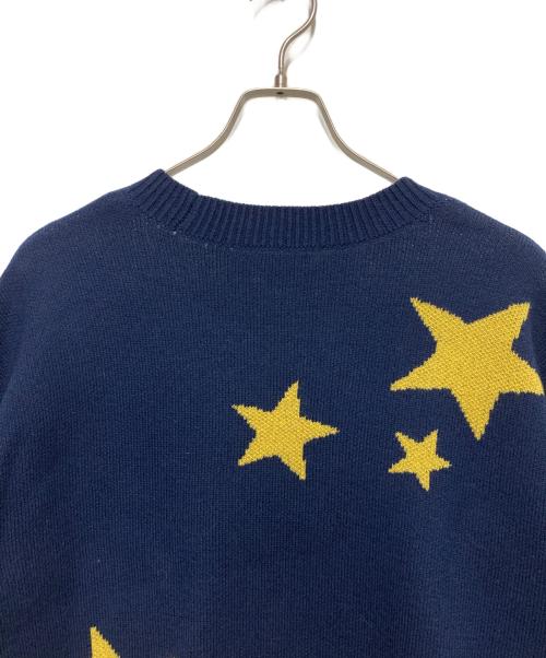 Kate Spade（ケイトスペード）Kate Spade (ケイトスペード) スタージャガードニット ブルー サイズ:Sの古着・服飾アイテム