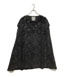 BEARDSLEY（ビアズリー）の古着「ファー刺繍チュニック」｜ブラック