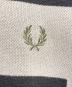 中古・古着 FRED PERRY (フレッドペリー) パネルプリントニット ブラック×グレー サイズ:M：6000円