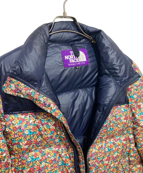 THE NORTHFACE PURPLELABEL（ザ・ノースフェイス パープルレーベル）THE NORTHFACE PURPLELABEL (ザ・ノースフェイス パープルレーベル) Libertyコラボ ヌプシ ダウンジャケット ネイビー サイズ:Mの古着・服飾アイテム