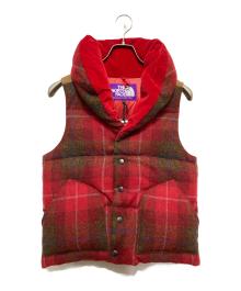 THE NORTHFACE PURPLELABEL×Harris Tweed（ザ・ノースフェイス パープルレーベル×ハリスツイード）の古着「別注光電子ダウンベスト」｜レッド