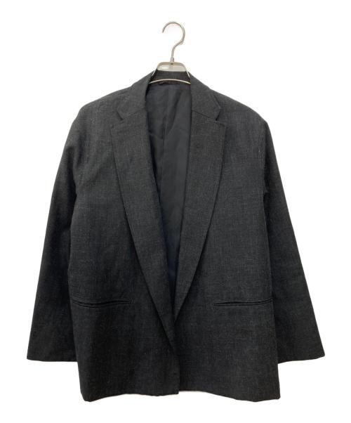 BLURHMS（ブラームス）blurhms (ブラームス) Wool Ramie Cardigan Jacket ブラック サイズ:2の古着・服飾アイテム