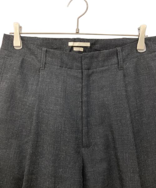 BLURHMS（ブラームス）BLURHMS (ブラームス) Wool Ramie Super Wide Slacks ブラック サイズ:2の古着・服飾アイテム