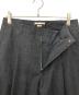 中古・古着 BLURHMS (ブラームス) Wool Ramie Super Wide Slacks ブラック サイズ:2：15000円