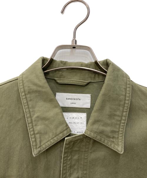 Sandinista（サンディニスタ）Sandinista (サンディニスタ) Military vintage SHIRT Jacket グリーン サイズ:LARGEの古着・服飾アイテム