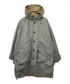 DAIWA PIER39ダイワ ピア39）の古着「TECH MIL REVERSIBLE OVERCOAT」｜カーキ×ベージュ