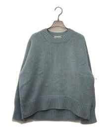 GALERIE VIE（ギャルリーヴィー）の古着「ファインウール クルーネックプルオーバー」｜ブルー