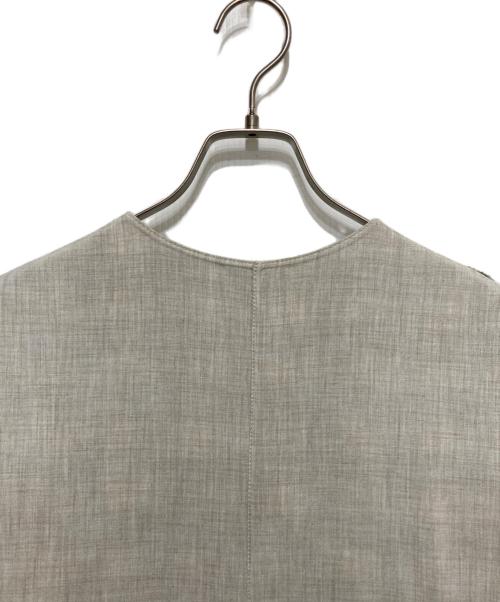 BALLSEY（ボールジィ）BALLSEY (ボールジィ) プレーンダブルフェイス ジャンパースカート グレー サイズ:SIZE 36の古着・服飾アイテム