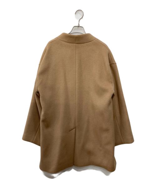 Whim Gazette（ウィムガゼット）Whim Gazette (ウィムガゼット) ダブルビーバーミドルコート ベージュ サイズ:FREEの古着・服飾アイテム