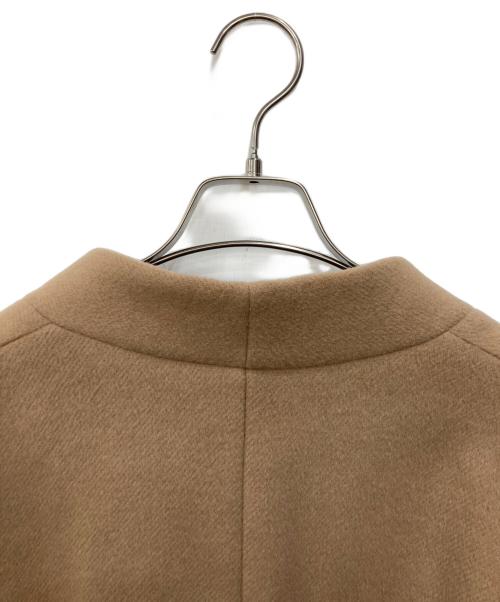 Whim Gazette（ウィムガゼット）Whim Gazette (ウィムガゼット) ダブルビーバーミドルコート ベージュ サイズ:FREEの古着・服飾アイテム