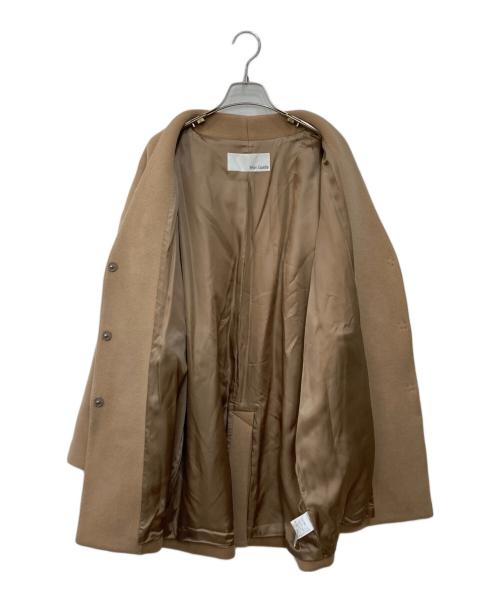 Whim Gazette（ウィムガゼット）Whim Gazette (ウィムガゼット) ダブルビーバーミドルコート ベージュ サイズ:FREEの古着・服飾アイテム