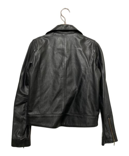 ROPE（ロペ）ROPE (ロペ) シープレザーダブルライダースジャケット ブラック サイズ:38の古着・服飾アイテム