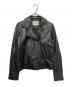 ROPE（ロペ）の古着「シープレザーダブルライダースジャケット」｜ブラック