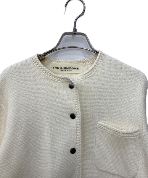 Shinzone（シンゾーン）Shinzone (シンゾーン) KNIT JACKET ホワイト サイズ:FREEの古着・服飾アイテム