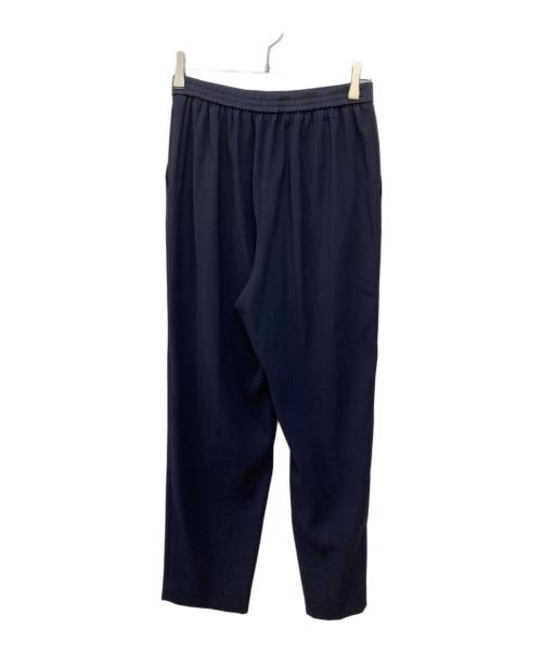 ANAYI（アナイ）ANAYI (アナイ) トリアセジョーゼットノーカラージャケット パンツ ネイビー サイズ:38の古着・服飾アイテム