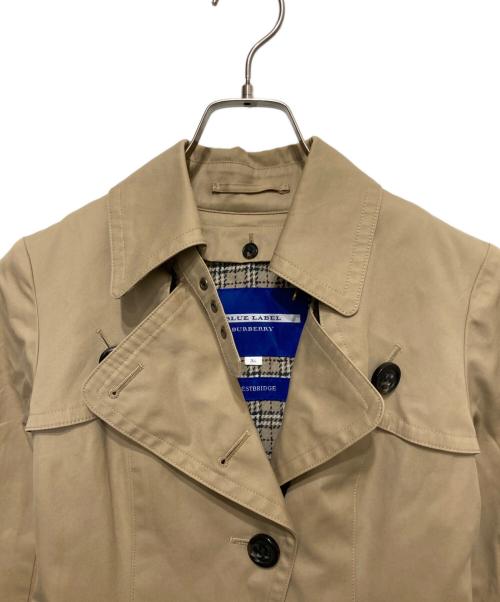 BURBERRY BLUE LABEL（バーバリー ブルー レーベル）BURBERRY BLUE LABEL (バーバリー ブルー レーベル) ライナー付トレンチコート ベージュ サイズ:	SIZE 36の古着・服飾アイテム