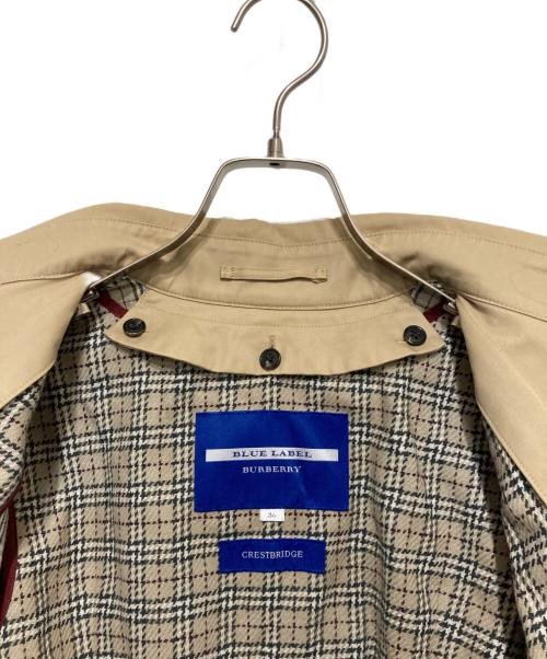BURBERRY BLUE LABEL（バーバリー ブルー レーベル）BURBERRY BLUE LABEL (バーバリー ブルー レーベル) ライナー付トレンチコート ベージュ サイズ:	SIZE 36の古着・服飾アイテム